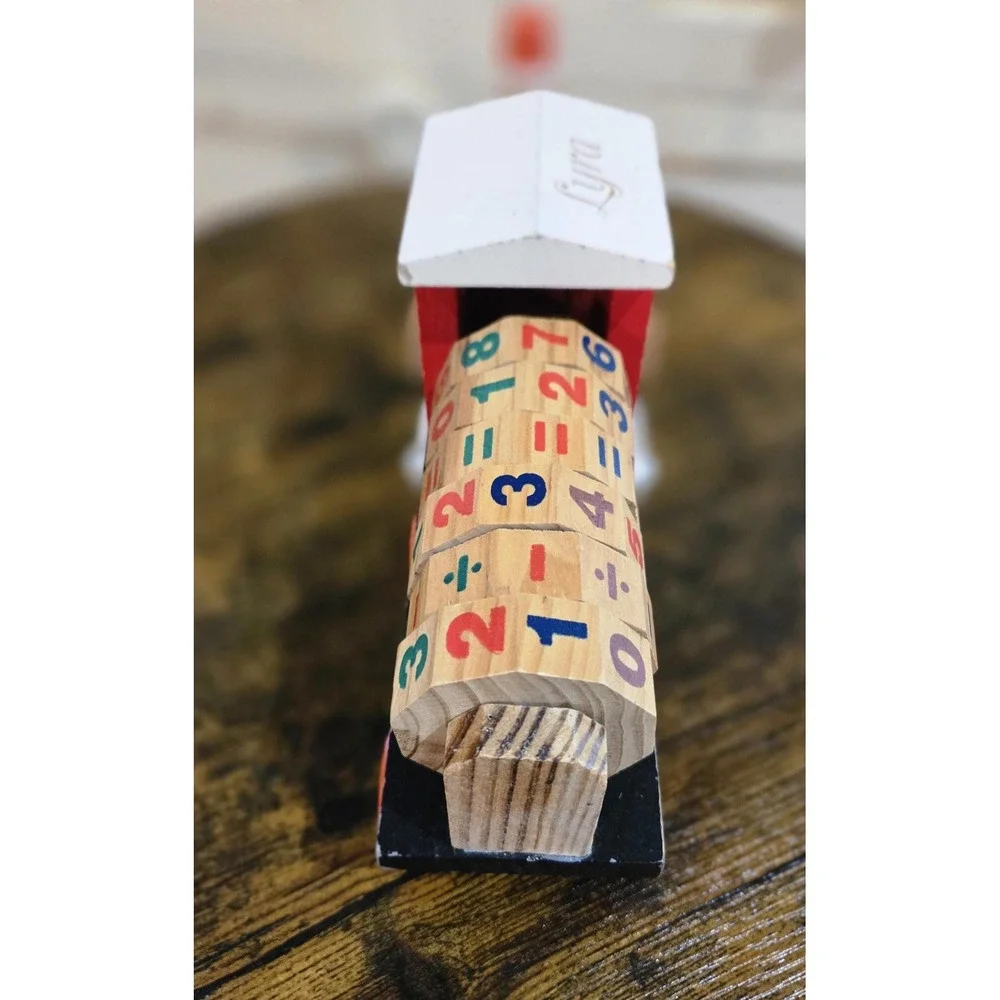 Wooden‎ Toy Learning Train with Alphabet Numbers and Math Symbols